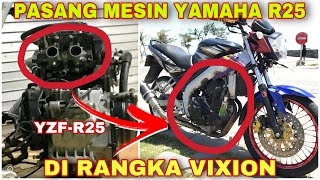 Download lagu Pasang Mesin Yamaha R25/MT25 di Rangka VIXION / R15 / XABRE / XSR155 mp3 Download lagu Pasang Mesin Yamaha R25/MT25 di Rangka VIXION / R15 / XABRE / XSR155 mp3