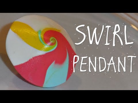 POLYMER CLAY SWIRL PENDANT – TUTORIAL