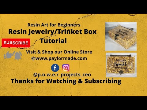 how to Resin Jewelry/ Trinket Box Tutorial