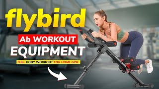 FED Fitness Flybird AB WORKOUT MACHINE REVIEW | FULL ASSEMBLY, FOLDING & DEMO | THE DYNAMIC FAMILY