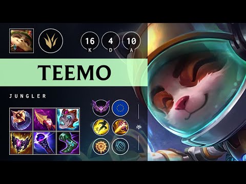 Teemo Jungle vs Viego: Triple Kill, Unstoppable - EUW Master Patch 14.20
