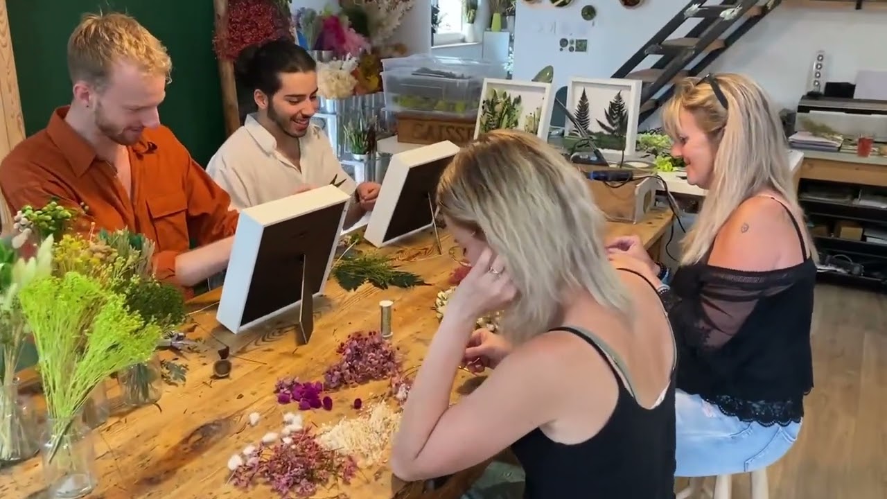Réalisez votre couronne de fleurs séchées - Vidéo