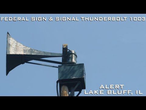 Federal Sign & Signal Thunderbolt 1003 - Alert - Lake Bluff, IL