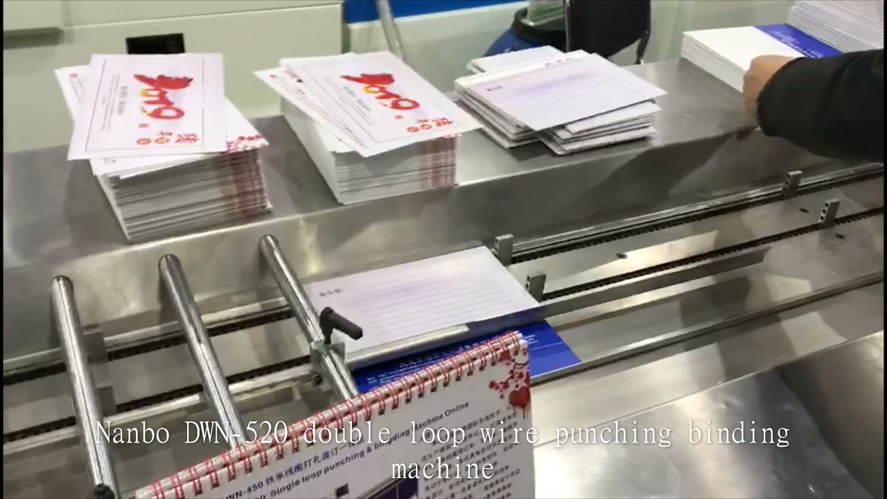 Nanbo DWN 520 double loop wire punching binding machine