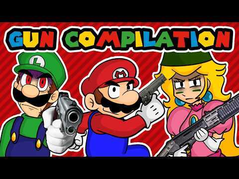 Every Time Mario Characters Used Guns - Gabasonian