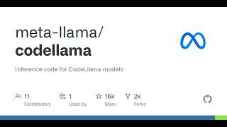 GitHub - meta-llama/codellama: Inference code for CodeLlama models