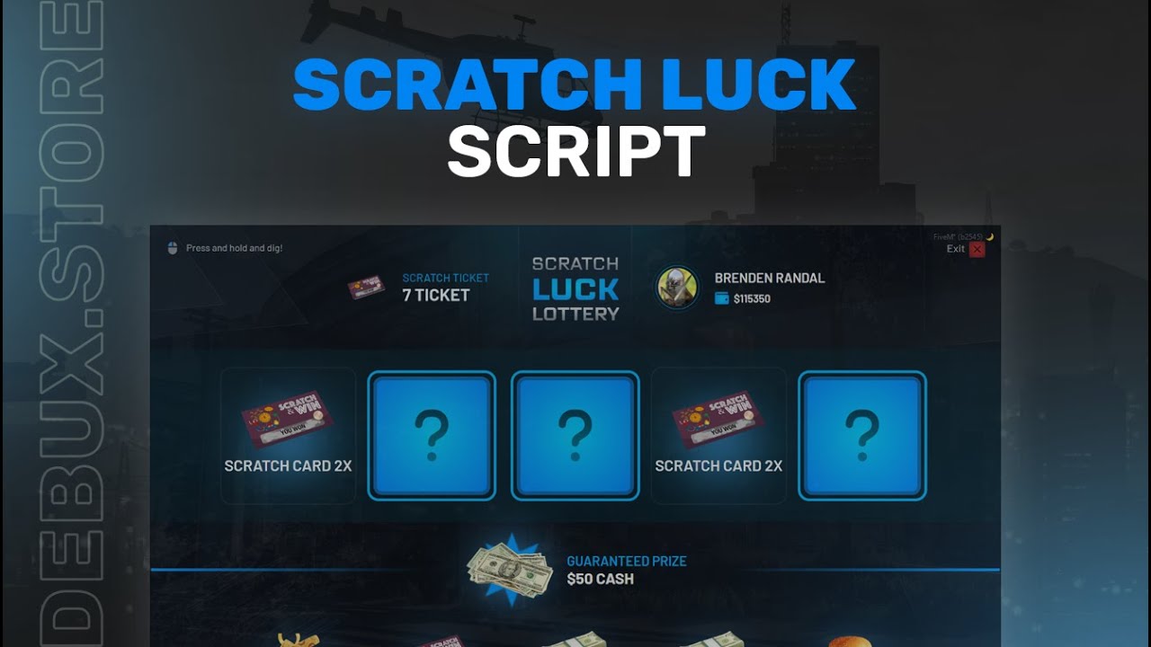 [DISCOUNT] [esx/qb] scratch lottery thumbnail 5