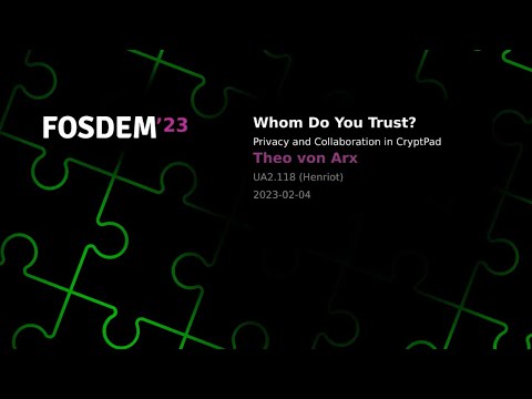 Whom Do You Trust? Privacy and Collaboration in CryptPad | Theo von Arx