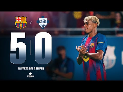 HIGHLIGHTS | FC BARCELONA 5 vs 0 COMO 1907 | JOAN GAMPER TROPHY 2025 💙❤️