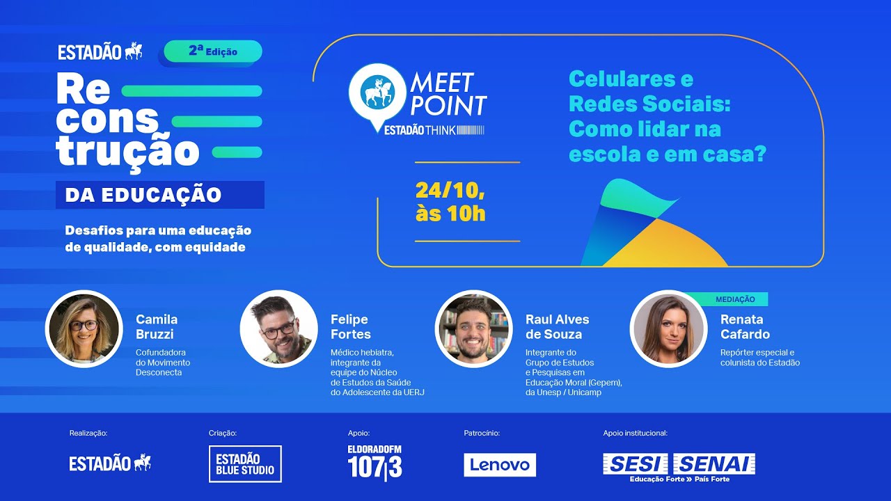 Meet Point Celulares e Redes Sociais: Como lidar na escola e em casa?