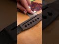Replacement of the bridge on an acoustic guitar #luthier #guitar