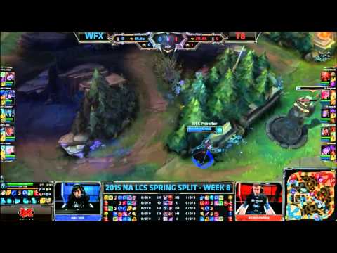 WFX vs T8   LCS NA 2015 Spring W8D1   Team Winterfox vs Team 8 VOD