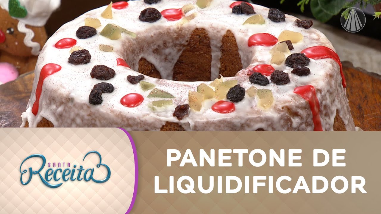 PARA SALVAR O SEU NATAL: panetone de liquidificador express!
