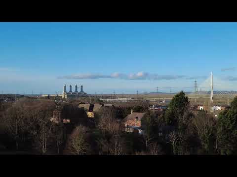 1st Drone flight   Jan 2025, Connahs Quay North Wales, DJI MINI 4K