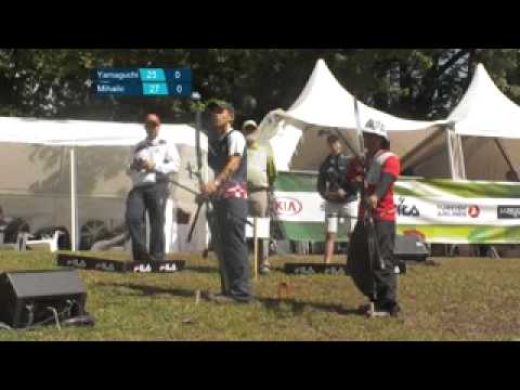 The archer Matija Mihalić from Croatian