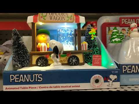 Animated Peanuts "Popcorn wagon" table piece