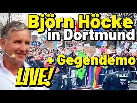 LIVE ❗ Björn Höcke Neujahrsempfang AfD Dortmund & Antifa GEGENDEMO! NRW Matthias Helferich uva.
