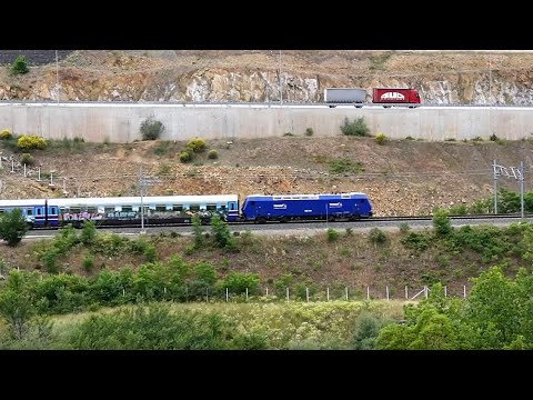 TRAINOSE Hellas Sprinter IC Trains in Mountains and Bridges - Greece - [386]
