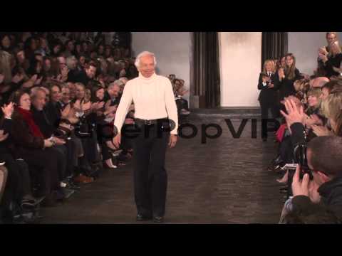 Designer Ralph Lauren walks the runway at Ralph Lauren - ...