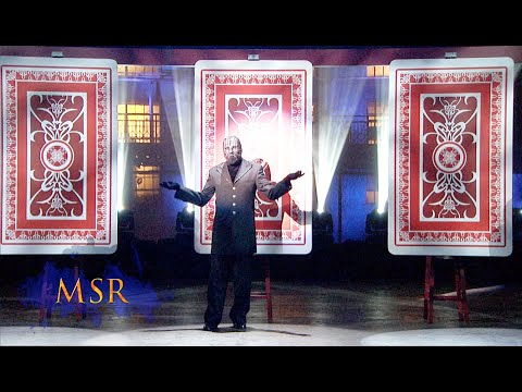 KEEP YOUR EYE ON THE BEAUTY QUEEN IN GIANT THREE CARD MONTE!