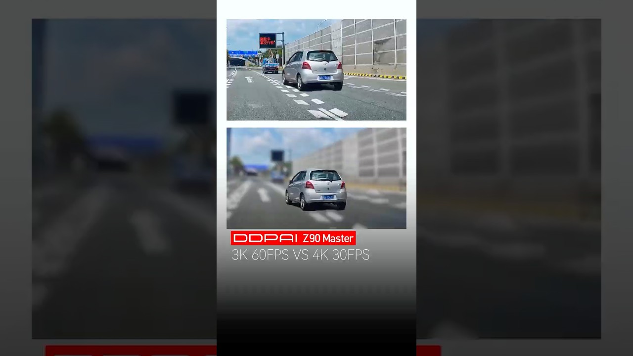 Watch how the DDPAI Z90 Master handles 4K/30 and 3K/60 in action.