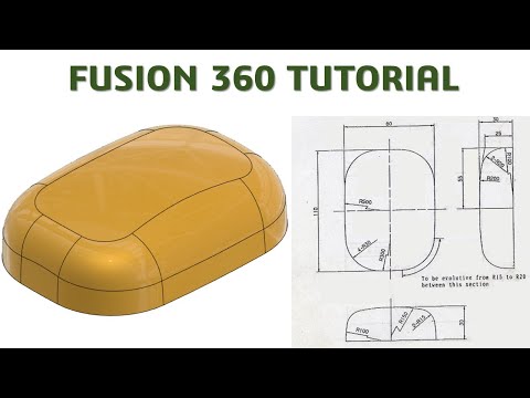 Fusion 360 Tutorial #29 | 3D Surface Basic Beginers | cadcam tutorial