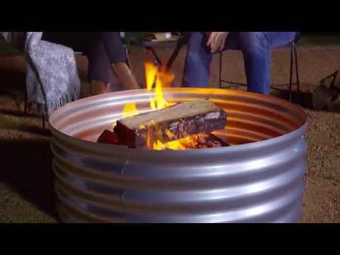 Pleasant Hearth OFW815FR Infinity Galvanized Fire Ring Video