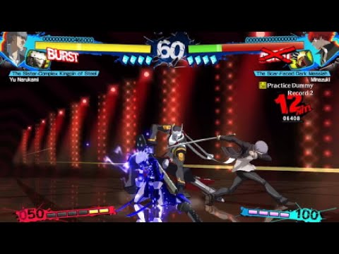 Minazuki challenge Narukami 9K Damage Combo - Persona 4 Arena Ultimax