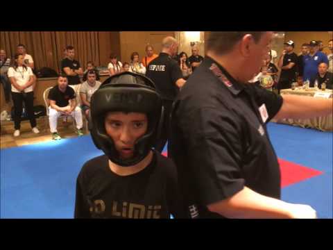 31.05-03.06.2017 ISKA WM Athen Tyler Felde- Sugambrer Fightclub. Sieg im k1 Finale -40kg...