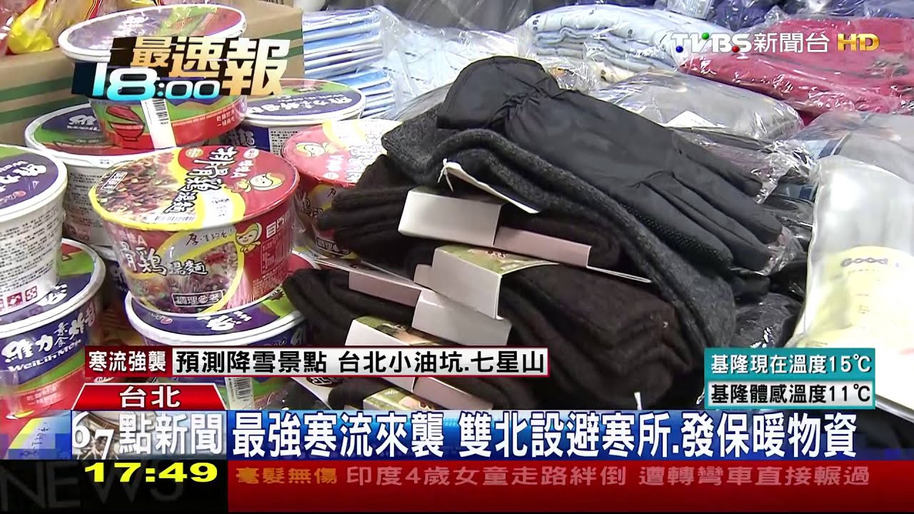 最強寒流來襲　雙北設避寒所、發保暖物資
