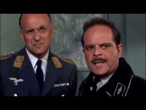 Hogan's Heroes scene with Maj. Hochstetter, Col. Klink and Sgt. Schultz