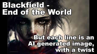 Blackfield End of the World - But every line is an AI generated image (with a twist)