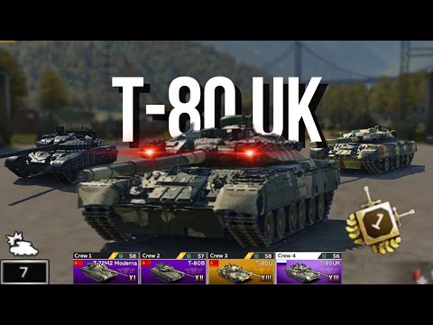 T-80UK – The Soviet Command Tank That Dominates - War Thunder Mobile