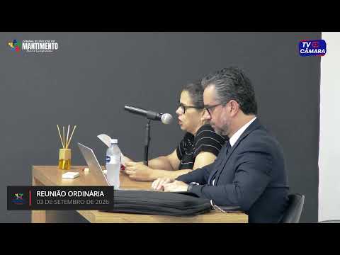 13 REUNIÃO ORDINÁRIA DA CÂMARA MUNICIPAL DE SÃO JOSÉ DO MANTIMENTO-MG.
