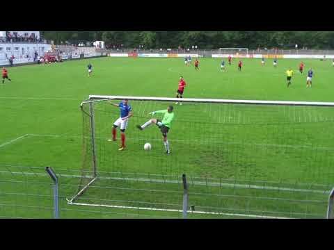 VfB Eppingen - VfR Mannheim / Das 0:4 durch Marc Haffa