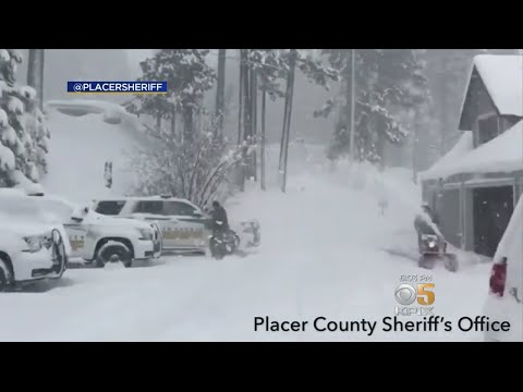 Blizzard Snowfall, Whiteout Conditions In Sierra Force Closure Of I-80, Highway 50
