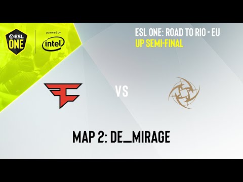 FAZE VS NIP | MAP 2 DE_MIRAGE | ESL ONE: ROAD TO RIO | UP SEMI-FINAL - EU
