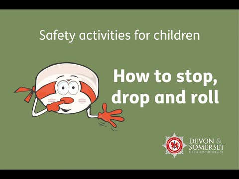 Learn to stop, drop and roll (activity two: fire safety for children)