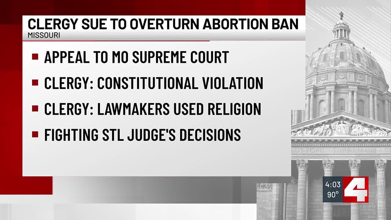 Some Missouri clergy challenging state’s abortion ban