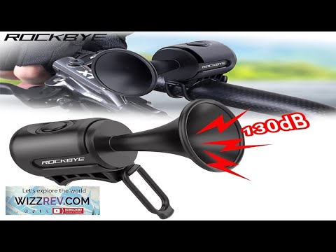 Rockbye Electric Bicycle Horn 130db Bicycle Handlebar Warning Speaker Waterproof Mountain Review