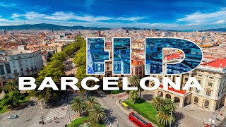 BARCELONA , CATALONIA , SPAIN - A WALKING TRAVEL TOUR - HD 1080P
