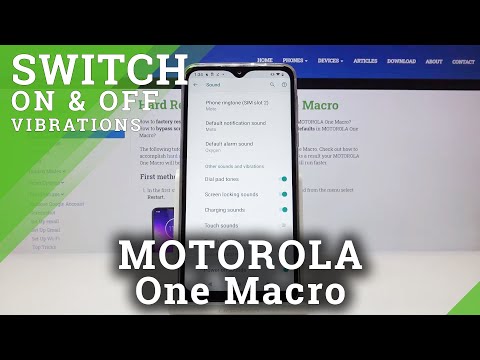 How to Enter Vibration Settings in MOTOROLA One Macro – Change Vibration Pattern