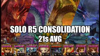 Dungeon Team Consolidation - Every Element R5 21s Avg. - 24 Monsters Total! | Summoners War