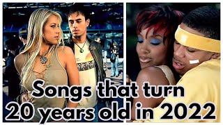 100 Songs That Turn 20 Years Old in 2022