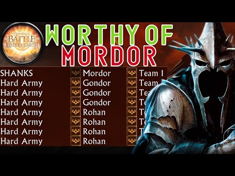 Mordor VS 7 Hard Army | Building An Army Worthy Of Mordor! | BFME1 Gameplay Patch 1.06