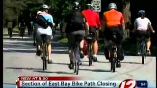 preview picture of video 'East Providence Bike Path Closure'
