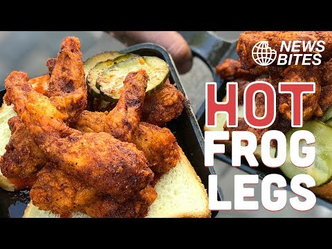 Eating Nashville HOT FROG LEGS for the 1st time! || News Bites