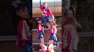 チアリーディング 三層ピラミッド NECロケッツ  SPARKLES