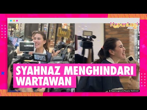 Syahnaz Sadiqah Lari Dikejar Wartawan