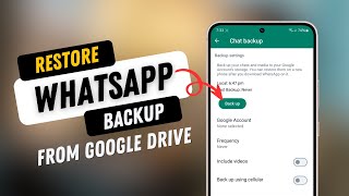 How to Restore WhatsApp backup from Google Drive to iPhone 13/14/15